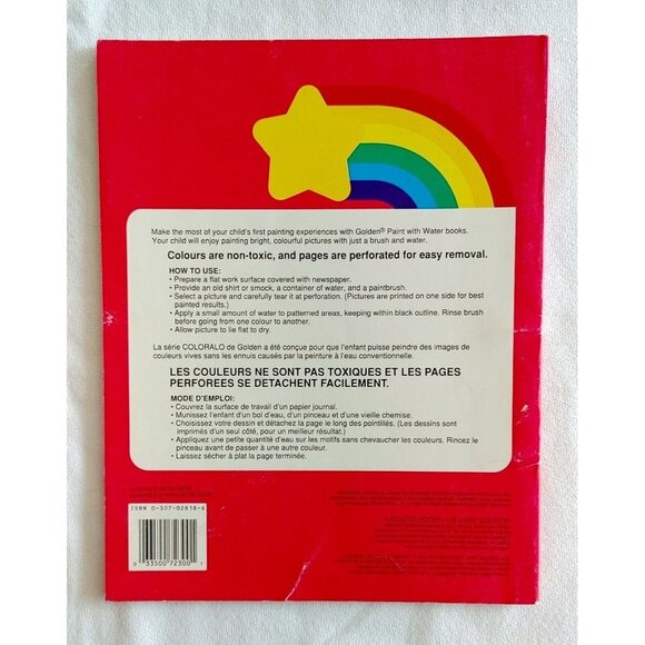 Golden Books Paint  With Water TAZ Mania 1982 NEW Unmarked RARE!! - Picture 2 of 3